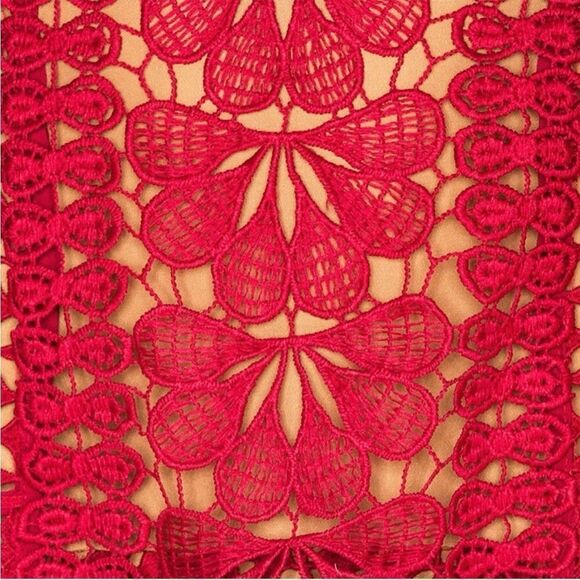 NWT Self Portrait Off Shoulder Guipure Mini Dress 4 - Picture 4 of 6